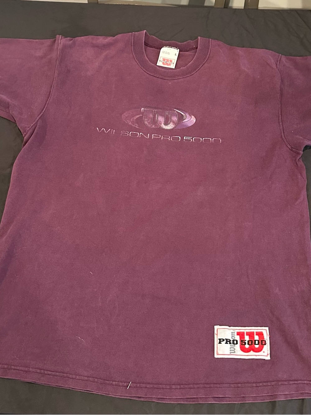 Wilson Men's Short Sleeve Crewneck Tee in Deep Plum